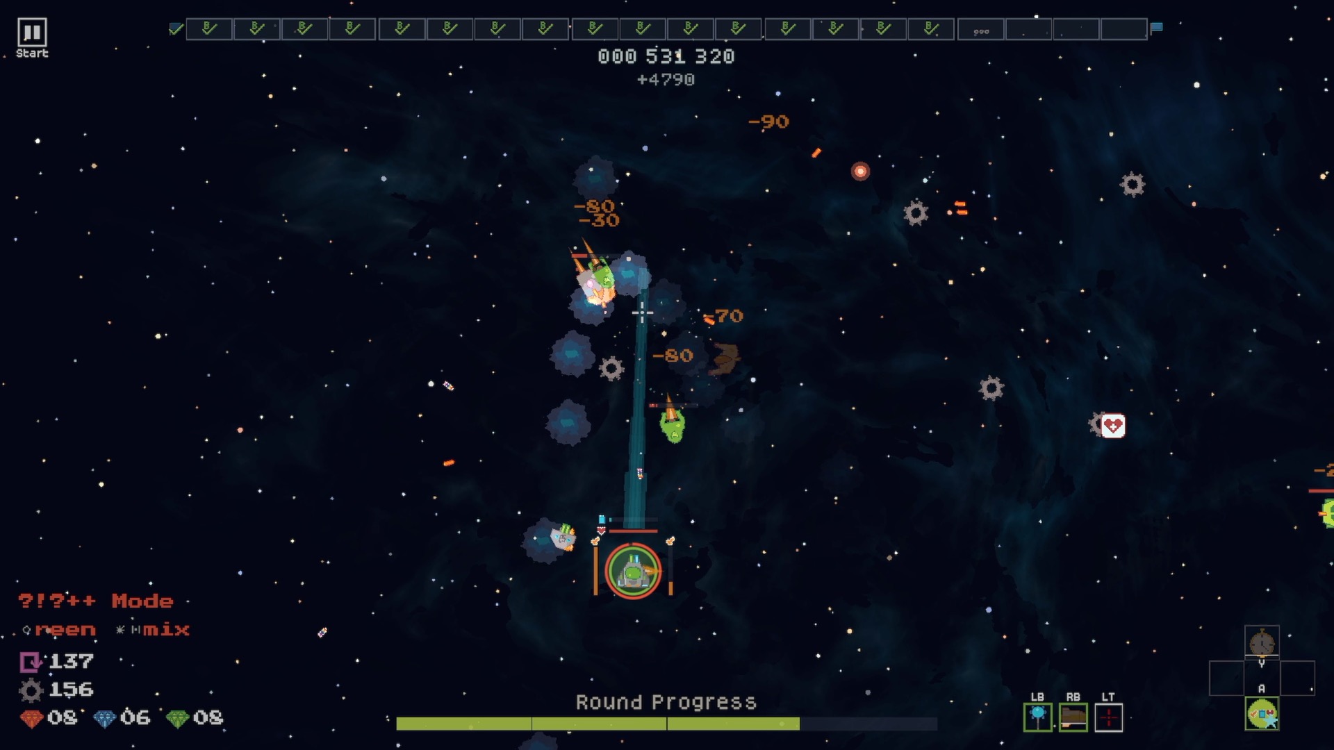 LaserWaves Greek fire beam cutting through enemies
